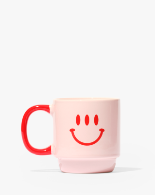 Glossier Three Eyed Smiley Mug